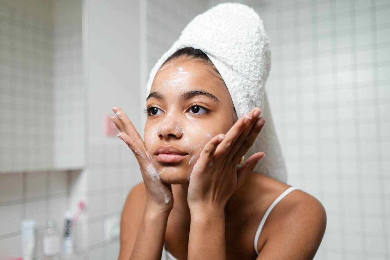 PureGlow Skincare model